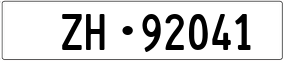 Trailer License Plate